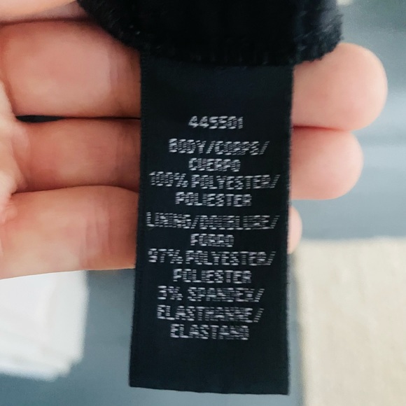 MONIQUE LHUlLLER | Vine Embroidered Velvet Bow Trim Dress - Picture 7 of 7